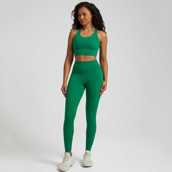 High Waisted Leggings (Green)