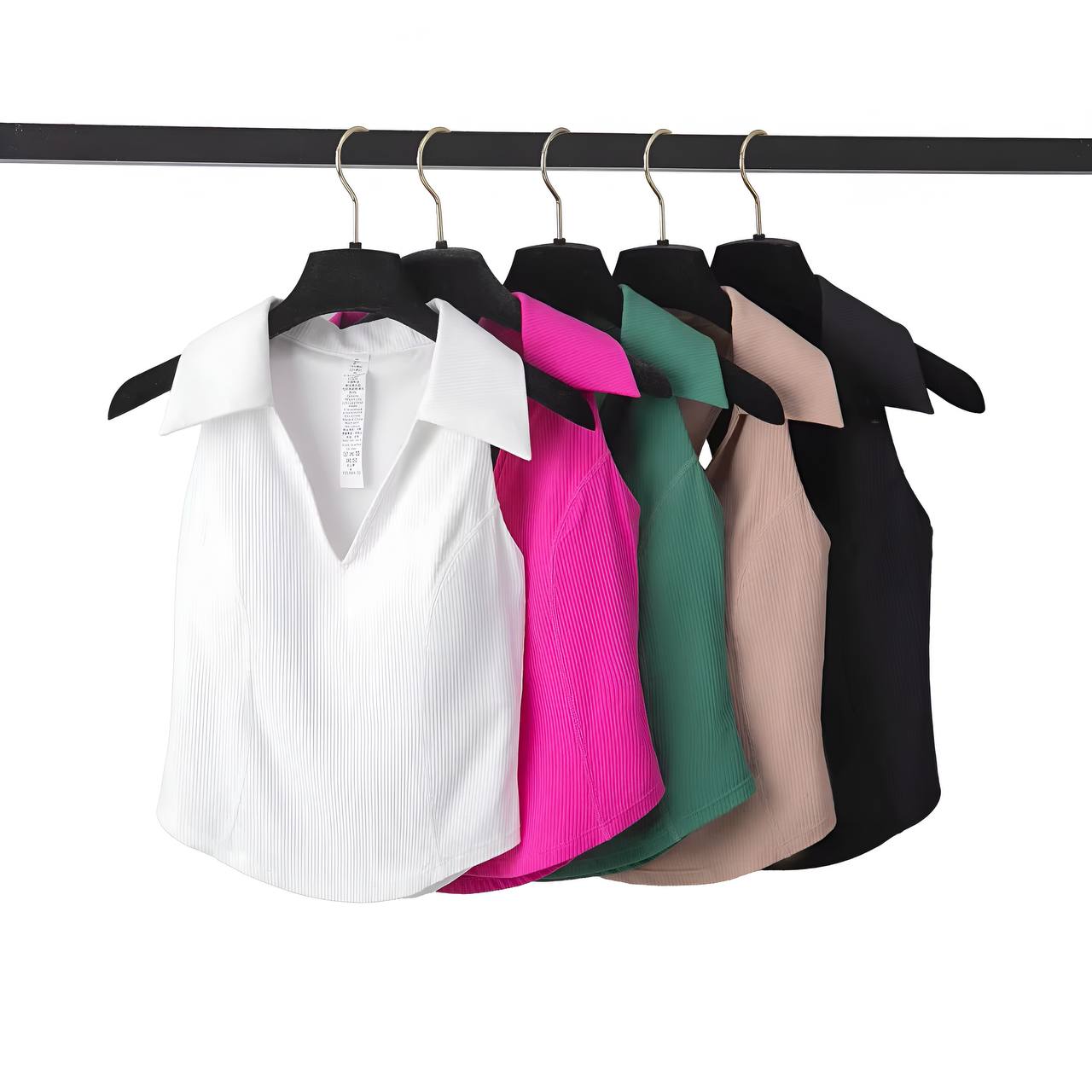 V-Neck Pleated Skirt Set